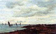 Charles-Francois Daubigny The Banks of Temise at Erith Norge oil painting reproduction
